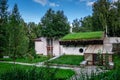 Country cottage in a green forest Royalty Free Stock Photo