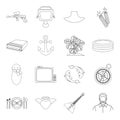 Country, crop, maintenance and other web icon in outline style.Medicine, game, building icons in set collection.