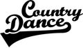 Country dance retro font