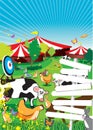 A country fair background