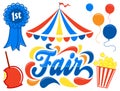 Country Fair Clipart Set/eps Royalty Free Stock Photo