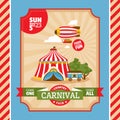 Country fair vintage invitation card Royalty Free Stock Photo