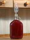 Country Fruit Wine in Fermentation