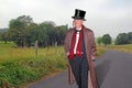 Country gent walking home