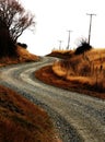 Country gravel backroad Royalty Free Stock Photo