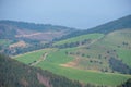 country gravel road leading up to the mountains Royalty Free Stock Photo