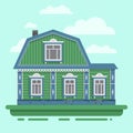 Country green house. Royalty Free Stock Photo