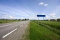 Country Highway and blank sign