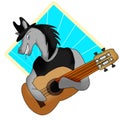 Country Horse Playing guitar music