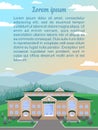 Country hotel in nature.With space on top for text, description