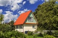 Country house and smallholding sunny day