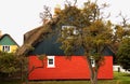 Country house with thatched roof_2 Royalty Free Stock Photo