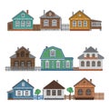 Country houses collection. Royalty Free Stock Photo