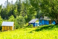 Country houses on a hill Royalty Free Stock Photo