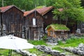 Country houses in village Olden in Norway