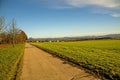 Country idyll with view to German highlands Royalty Free Stock Photo