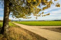 Country idyll with view to German highlands Royalty Free Stock Photo