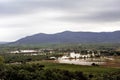 Country landscape flooded after heavy rains Royalty Free Stock Photo