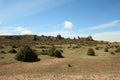 Country landscape in larzac, south of France