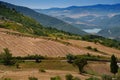 Country landscape near Albano di Lucania, Italy Royalty Free Stock Photo