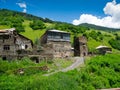 Country landscape in Svaneti Royalty Free Stock Photo