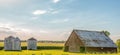 Countryside midwest farm web banner Royalty Free Stock Photo
