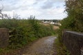 A country lane leading to Rydon Park near Holsworthy, North Devon