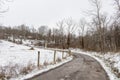 Country lane in rural Applachia in winter Royalty Free Stock Photo