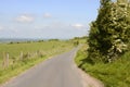 Country lane on South Downs. Sussex. England Royalty Free Stock Photo