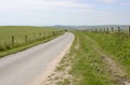 Country lane on South Downs. Sussex. England Royalty Free Stock Photo