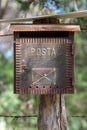 Country Letterbox on the wall in Italy