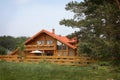 Country Log Home Royalty Free Stock Photo