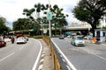 View of traffic on road of Kuala lumpur Royalty Free Stock Photo