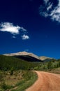 Country mountain road in Colorado Royalty Free Stock Photo