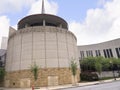 The Country Music Hall of Fame in Nashville Tennessee USA shaped like a flying Piano Keyboard