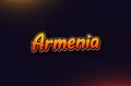 Country Name Armenia text design