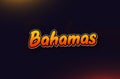 Country Name Bahamas text design