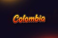 Country Name Colombia text design