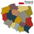 country Poland and voivodeships