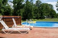 Country Pool and Deck Royalty Free Stock Photo