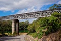 Country Railway Bridge Over A River Royalty Free Stock Photo