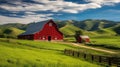 country red barn a Royalty Free Stock Photo