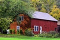 Country red barn Royalty Free Stock Photo