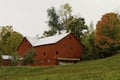 Country red barn Royalty Free Stock Photo