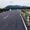 Country road against mountain