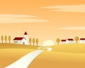 Country Road Autumn Landscape Royalty Free Stock Photo