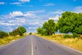 Country road in beautiful summer scenery Bulgaria Royalty Free Stock Photo