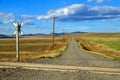 Country Road Canadian Landscape Alberta Canada Royalty Free Stock Photo