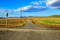 Country Road Canadian Landscape Alberta Canada Royalty Free Stock Photo