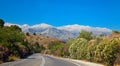 Country Road in Crete Royalty Free Stock Photo